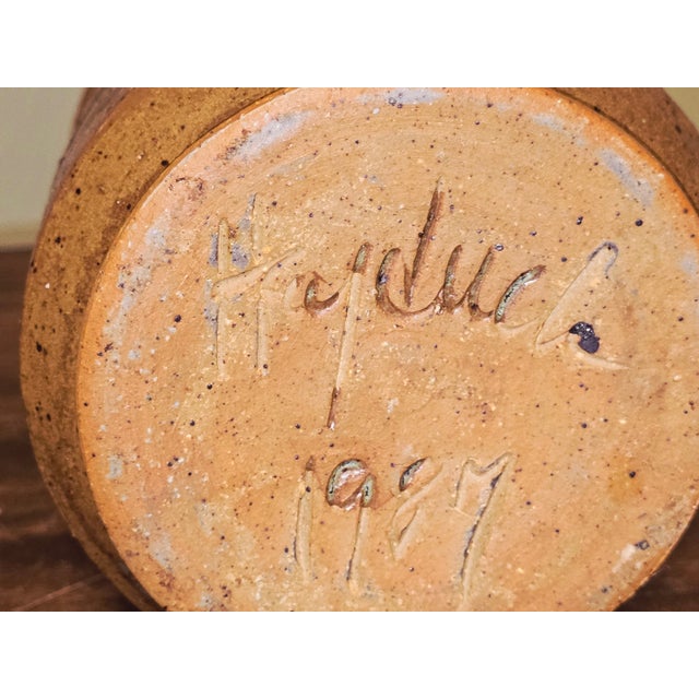 Vintage 1987 Studio Pottery Vase by Bill Heyduck For Sale - Image 11 of 11