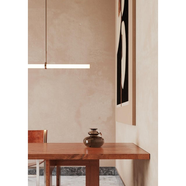 Linear Light LO015 Pendant Light in Satin Brass by Naama Hofman For Sale - Image 6 of 15