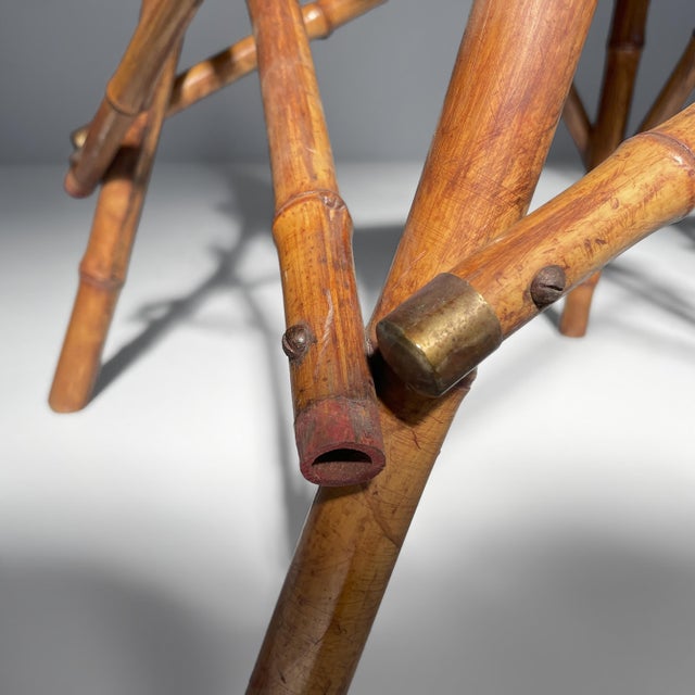 Italian Art Deco Chairs in Fabric and Bamboo, 1930s, Set of 2 For Sale - Image 15 of 17