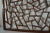 Wall Hanging Square Hardwood Window Panel in Cracked Ice Design For Sale - Image 9 of 10