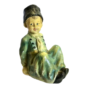 1950s Ceramic Boy Figurine