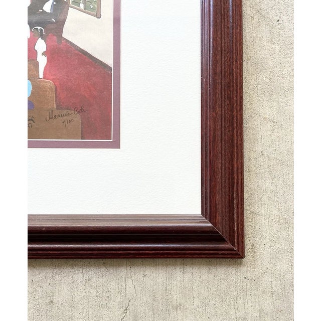 1997 Maurice Cook "New Hope Choir” Framed & Matted Signed Litho Print For Sale In Dallas - Image 6 of 8