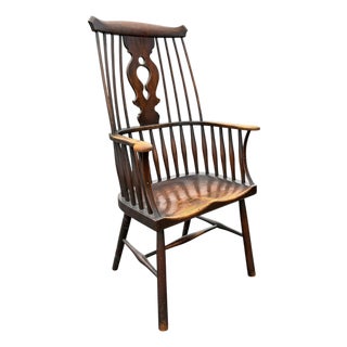 Late 19th/Early 20th Century English Thames Valley Windsor Chair For Sale