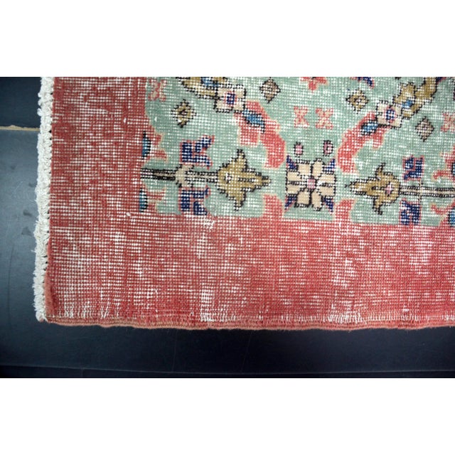Vintage Turkish Anatolian Faded Area Rug For Sale - Image 10 of 11