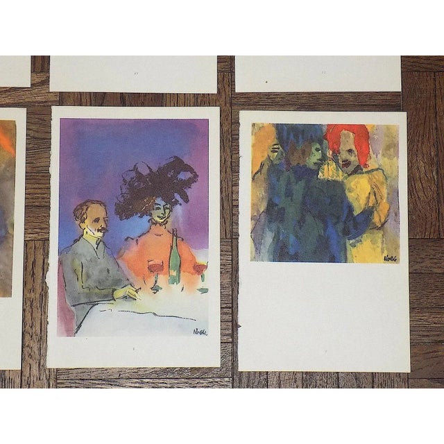 1950s Vintage Mid 20th Century Modern Expressionist Emil Nolde Lithographs- - Set of 16 For Sale - Image 5 of 9