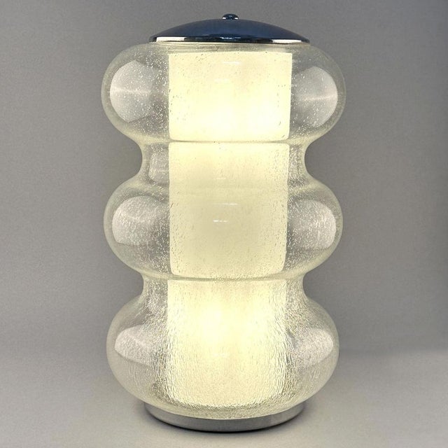 Sculptural Murano Glass Table Lamp from Mazzega, 1960s For Sale - Image 10 of 15