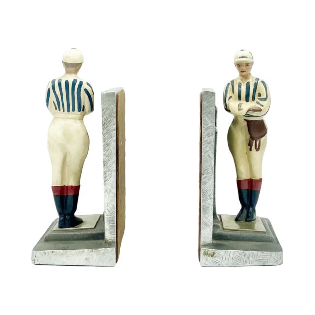 Pair Vintage Kentucky Tavern Creations Equestrian Jockey Bookends For Sale - Image 11 of 13