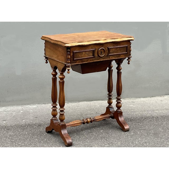 Brown Late 19th Century French XIXth Century Vanity Dressing Table For Sale - Image 8 of 8