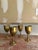 Mexican Vintage Mexico Artisan Made Brass Goblets- Set of 4 For Sale - Image 3 of 7