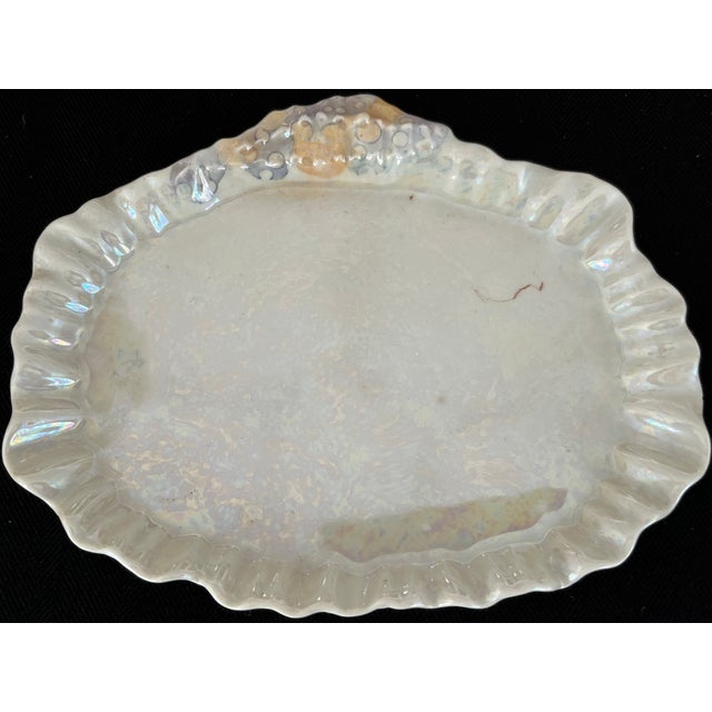 Early 20th Century Conch Shell Sugar, Creamer, Salt, Pepper & Tray by Royal Bayreuth For Sale - Image 11 of 12