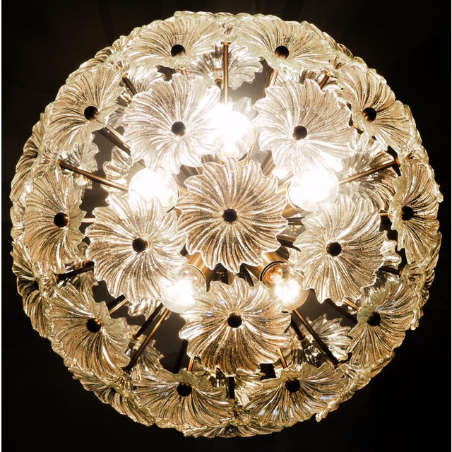 1980s Vintage Sputnik Italian Crystal Chandelier, 1980 For Sale - Image 5 of 15