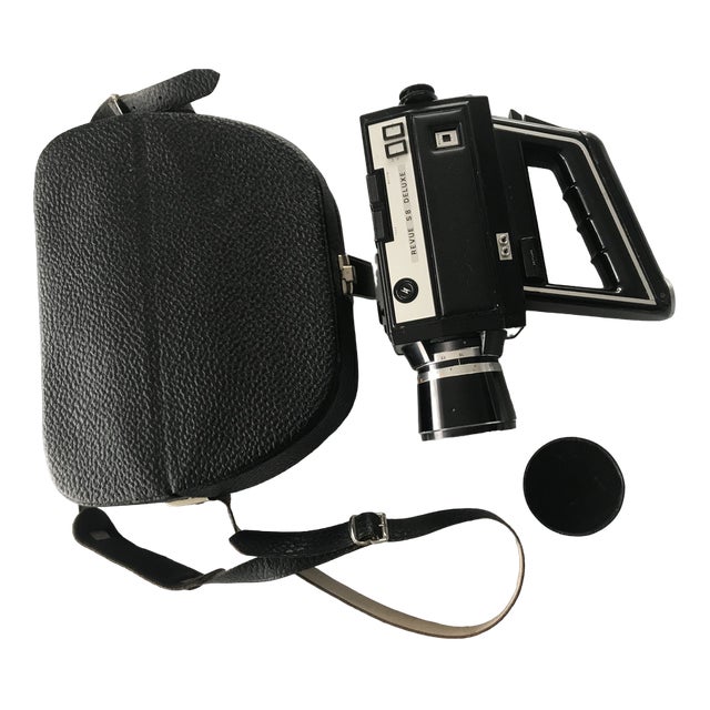 Japanese Revue S8 Deluxe Camera with Case, 1960s For Sale