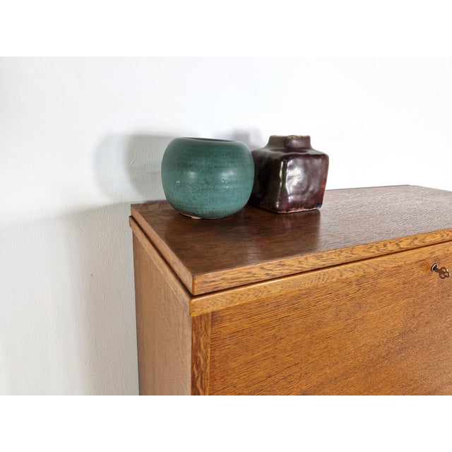 Wood Art Deco Cabinet in Oak, 1930s For Sale - Image 7 of 11