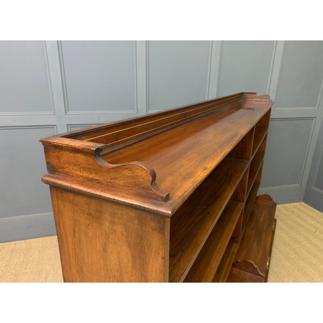 Victorian Mahogany Open Bookcase from Lamb of Manchester, 1900 For Sale - Image 10 of 14