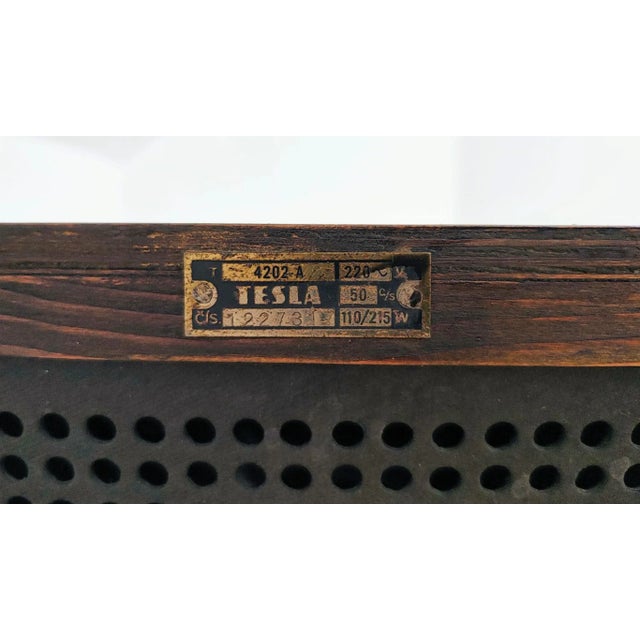 Brown TV from TESLA, Czechoslovakia, 1960s For Sale - Image 8 of 11