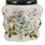 Late 19th Century Late 19th Century Wavecrest Opal Ware Biscuit Jar by c.f. Monroe Hand Painted Floral Design With Silver Plated Handled Lid For Sale - Image 5 of 11