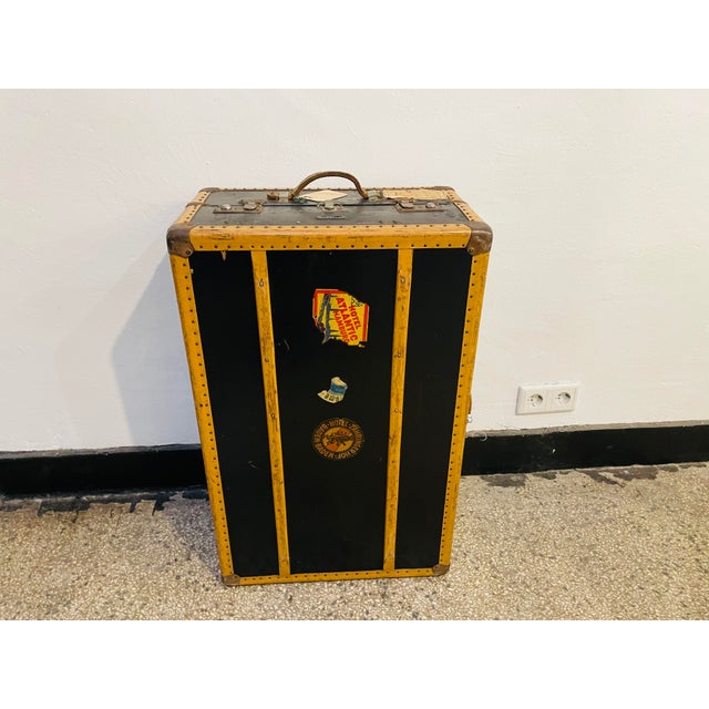 Antique Travel Trunk, 1920s For Sale - Image 9 of 9