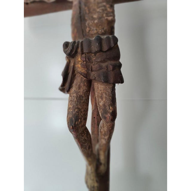 Romanesque Christ, 17th Century, Fruitwood For Sale - Image 13 of 18