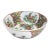 Oversized Chinese Rose Medallion Punch Bowl Flower Garden & Butterflies C1930 For Sale