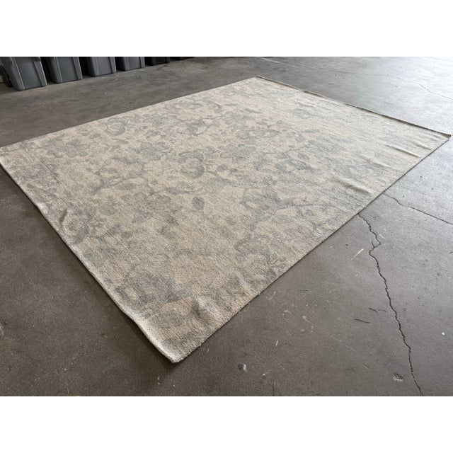 9ft × 11ft 10 in Pottery Barn Teague Printed Tufted Rug, Gray Multi For Sale - Image 9 of 10