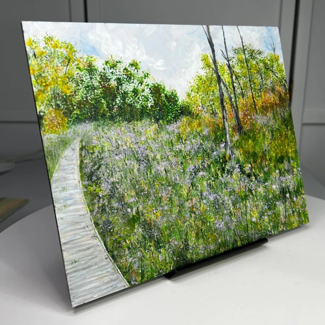 2020s "Walking With Nature" Contemporary Original Landscape Painting by Deb Bossert For Sale - Image 5 of 6