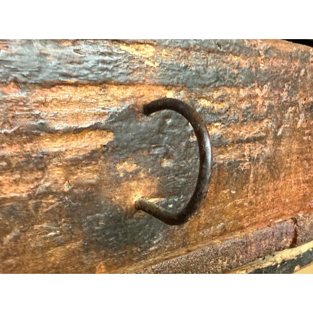 18th Century Large Solid Wood Walnut Console Table With Six Drawers For Sale - Image 16 of 17
