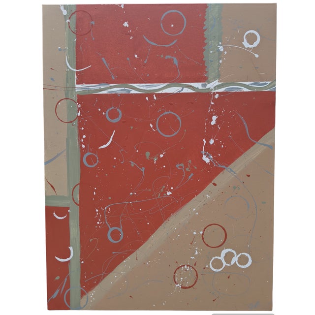 Original Large Scale Abstract Expressionist Canvas Painting Signed For Sale - Image 4 of 12