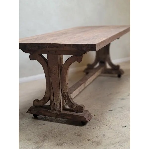 19th Century 19th Century French Atelier Table For Sale - Image 5 of 10