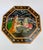 Vintage Indian Mughal Style Hand Painted Octagonal Dowry Box For Sale - Image 9 of 15