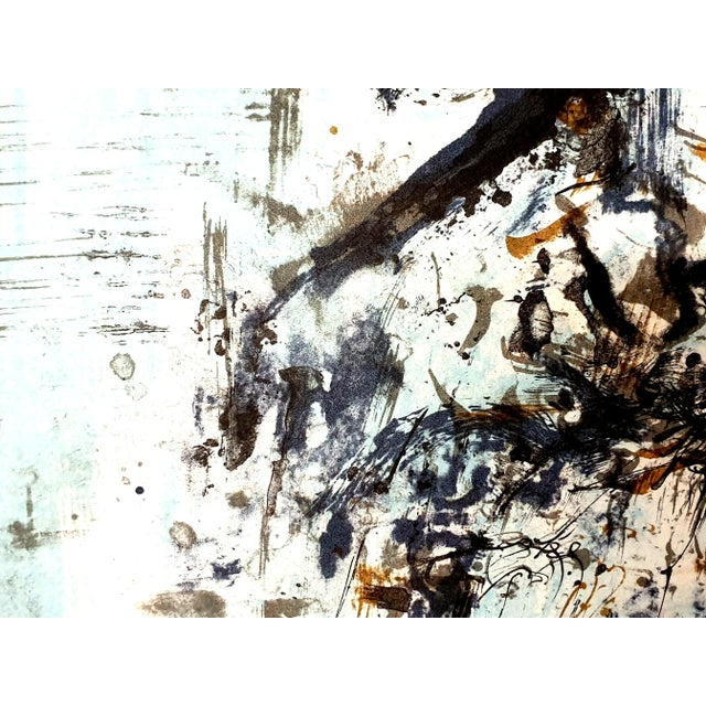Zao wou-ki - original lithograph 1962 from la tentation de l’occident dimensions: 39 x 28.5 cm publisher: les bibliophiles...