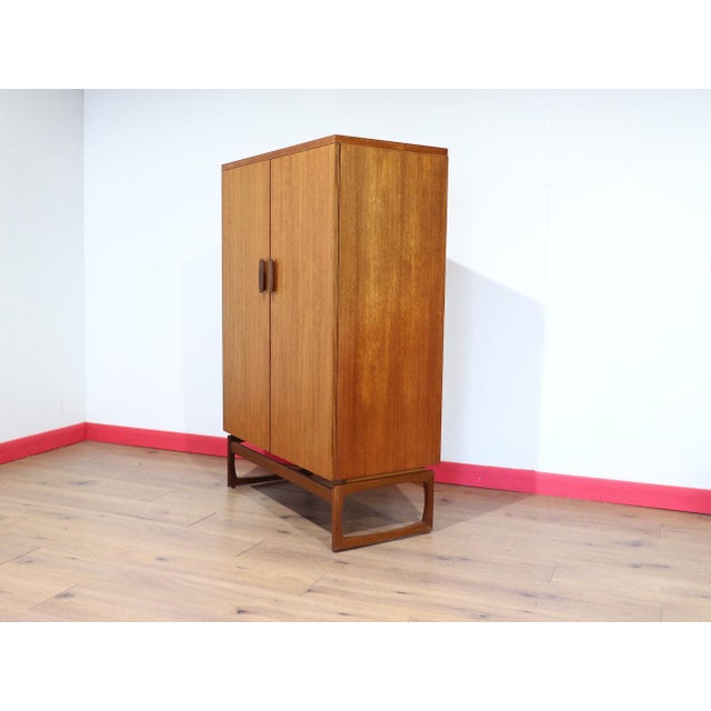 Brown Mid Century Modern Vintage Teak Armoire Wardrobe by G Plan Danish Style For Sale - Image 8 of 15