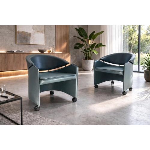 This sculptural armchair was produced by the renowned Italian manufacturer Matteo Grassi, internationally recognized for...