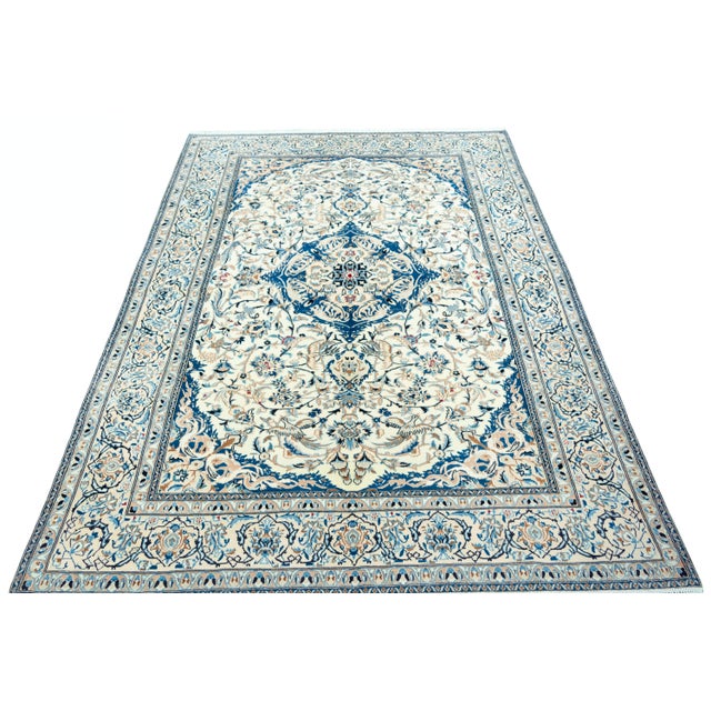 Hand-Knotted Oriental Rug in Silk For Sale - Image 4 of 13