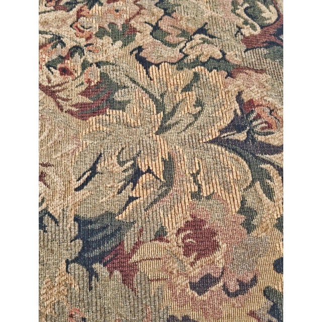 Wood Antique French Walnut Ottoman Footstool W/ Floral Carving & Cabriole Legs 1910s For Sale - Image 7 of 16