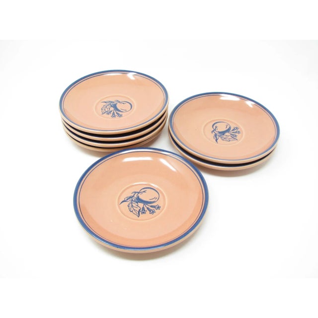 Rare Vintage 1938 Gladding McBean Franciscan Fruit Terra Cotta Dinnerware Set Square F Mark - 55 Pieces For Sale - Image 9 of 12