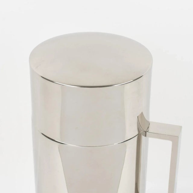 Metal Loewe Spain Chrome and Gilt Metal Thermos Insulated Decanter For Sale - Image 7 of 13