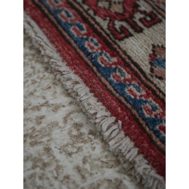 Textile 1970s Oriental Handmade Wool Prayer Rug 2’ X 2’11” For Sale - Image 7 of 9