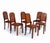 Art Deco French Dining Chairs in Amboyna, 1930, Set of 6 For Sale - Image 16 of 16