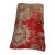 Red Large Vintage Turkish Handmade Rug Cushion Cover For Sale - Image 8 of 11