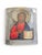 Exceptional 19th-century Russian icon depicting Christ Pantocrator, adorned with a finely crafted silvered metal oklad...
