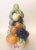 Vintage colorful fruit porcelain topiary. Would make a great centerpiece. In great condition! A few flaws photographed...