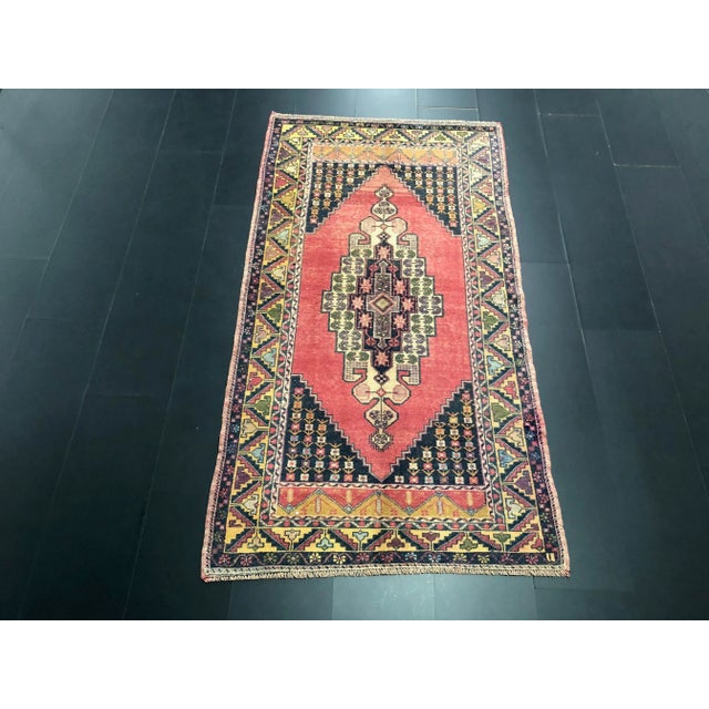 Handmade wool and cotton rug in Turkish Anatolia Carpet, Vintage Oushak Rug, Turkish Vintage Anatolian Rug, Handmade wool...