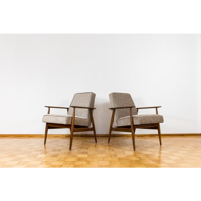 Vintage Lounge Chairs by H. Lis, Poland, 1960s, Set of 2 For Sale - Image 11 of 15