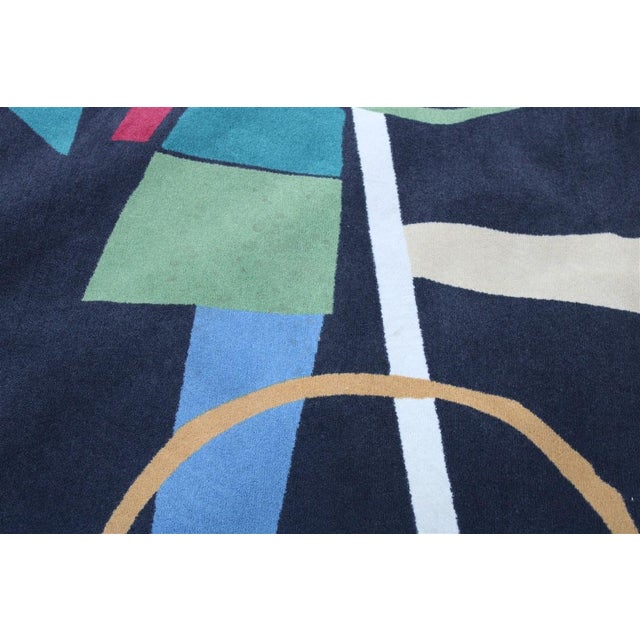 Large Rug with Geometric Decorations, 1980 For Sale - Image 10 of 17