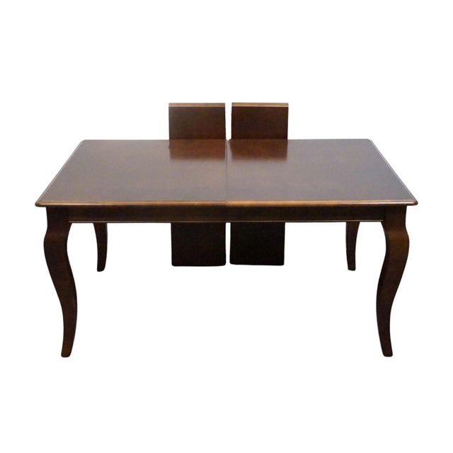 Wood Bassett Furniture Cherry Traditional American Empire Style 84" Dining Table 4469-3660 For Sale - Image 7 of 11