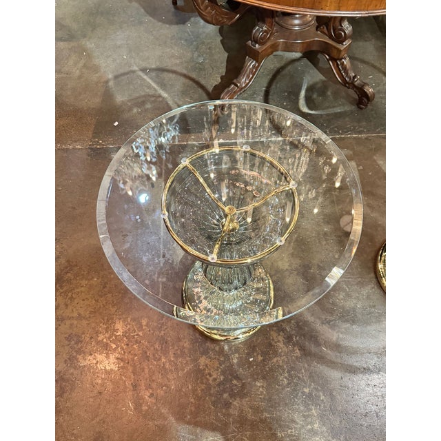 Pair of Murano Glass Fontana Green Side Tables For Sale - Image 17 of 17