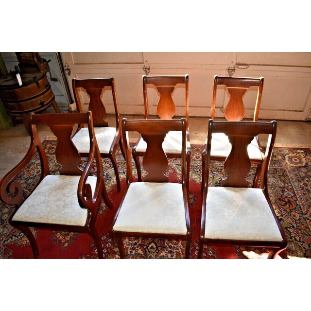 Antique Upholstered Dining Room Chairs By Hickory Chair Co Set Of 6 Chairish