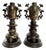 Meiji Shibuichi Vases, Set of 2 For Sale
