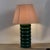 Ceramic Vintage Italian Table Lamp in Green Ceramic, 1980s For Sale - Image 7 of 9