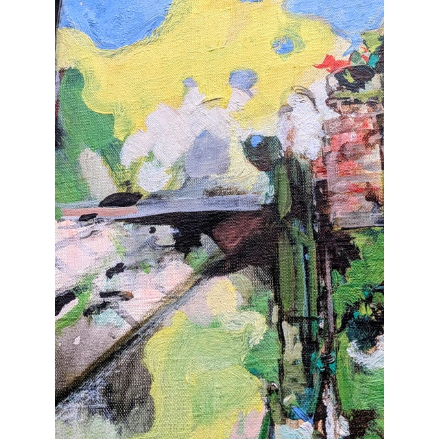 Philippe Cara-Costea, View from the Courtyard, 1974, Oil on Canvas For Sale - Image 10 of 12